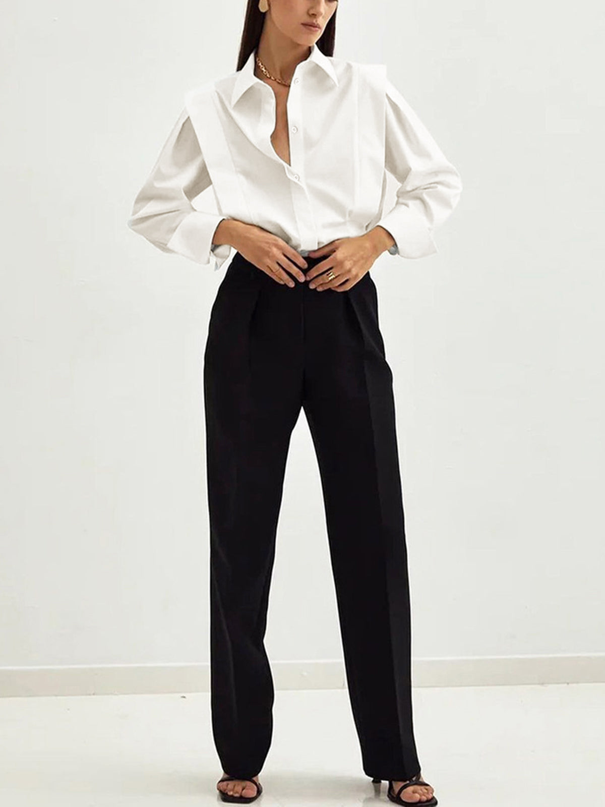 Chemise Oversize Valentine en Coton, vue 3