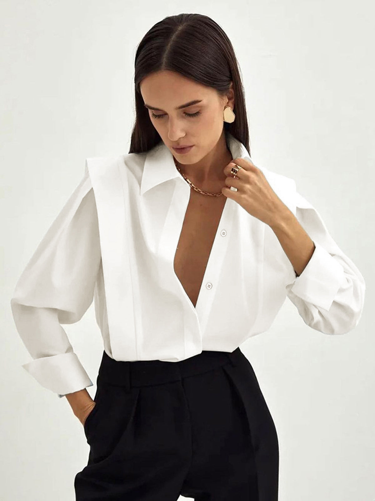 Chemise Oversize Valentine en Coton, vue 2