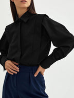 Chemise Oversize Valentine en Coton, vue 8