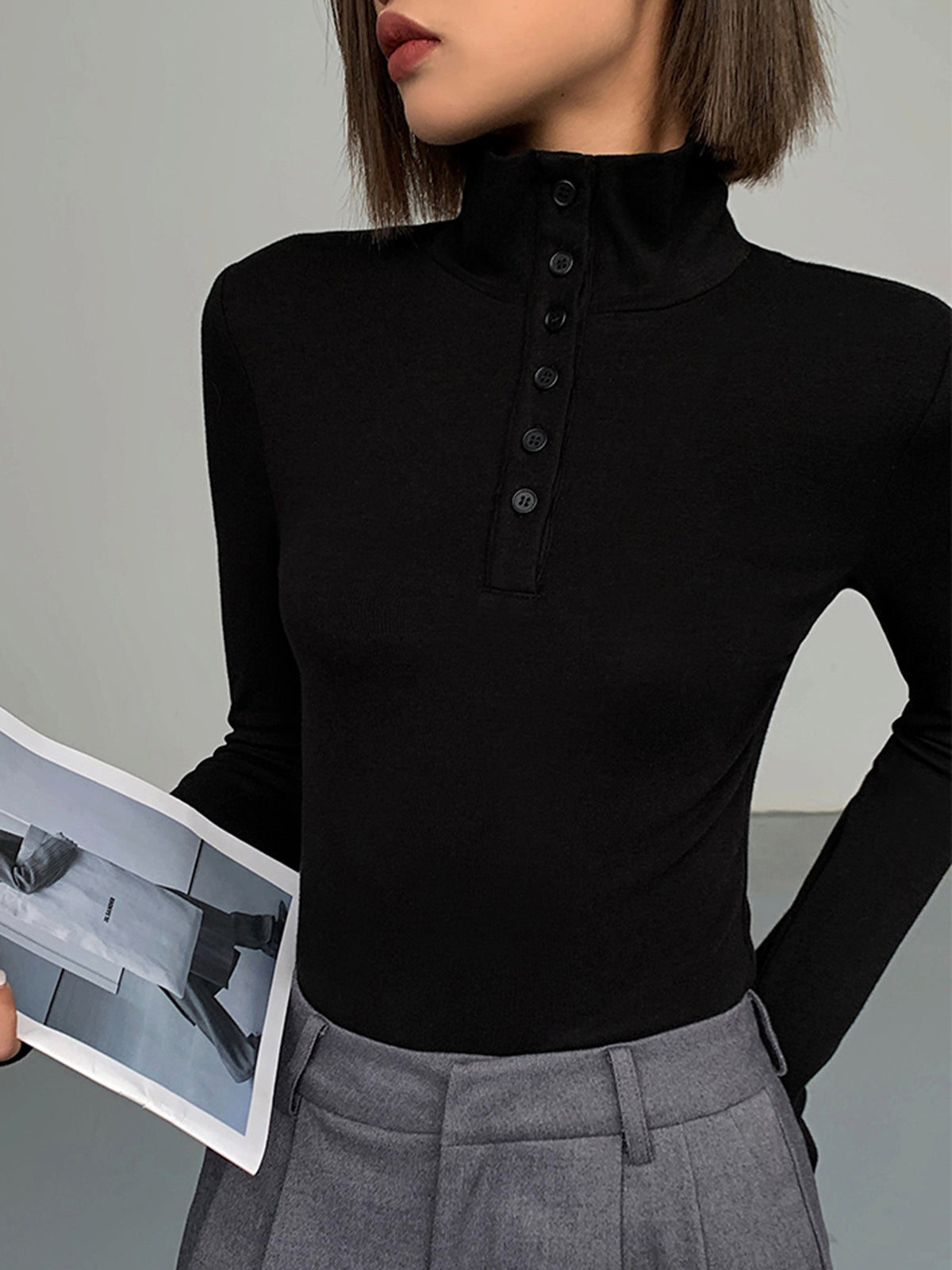 Chemise Fluide Nolwenn à Boutons, vue 5