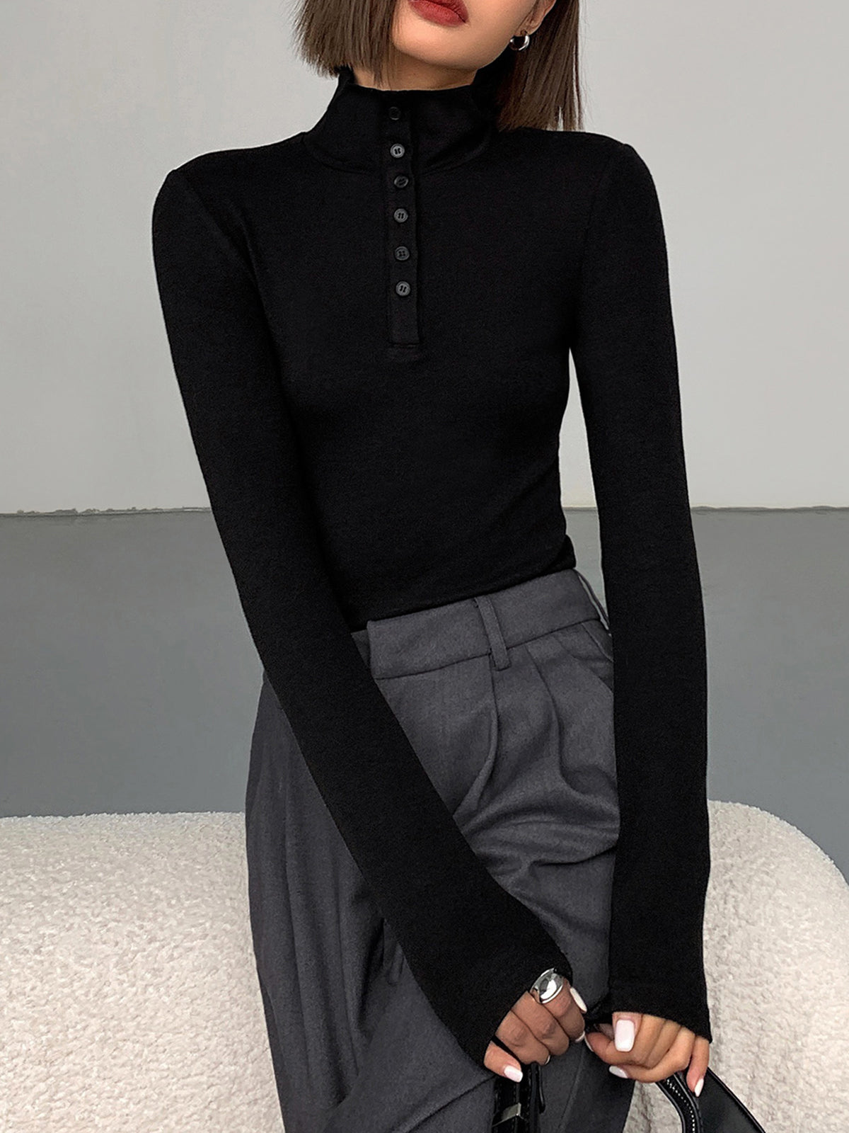 Chemise Fluide Nolwenn à Boutons, vue 6