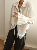 Chemise Adeline à Col Noué et Poignets Plissés, vue 5