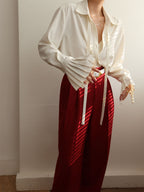 Chemise Adeline à Col Noué et Poignets Plissés, vue 4
