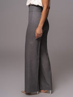 Pantalon Droit Sixtine à Taille Haute, vue 3