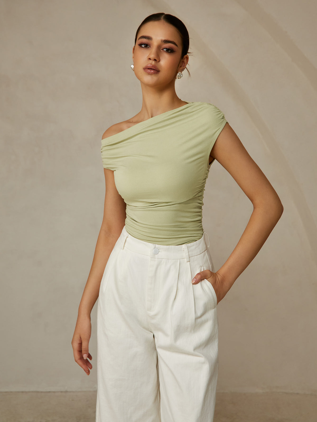 Top Asymétrique Maud Sans Manches, vue 1