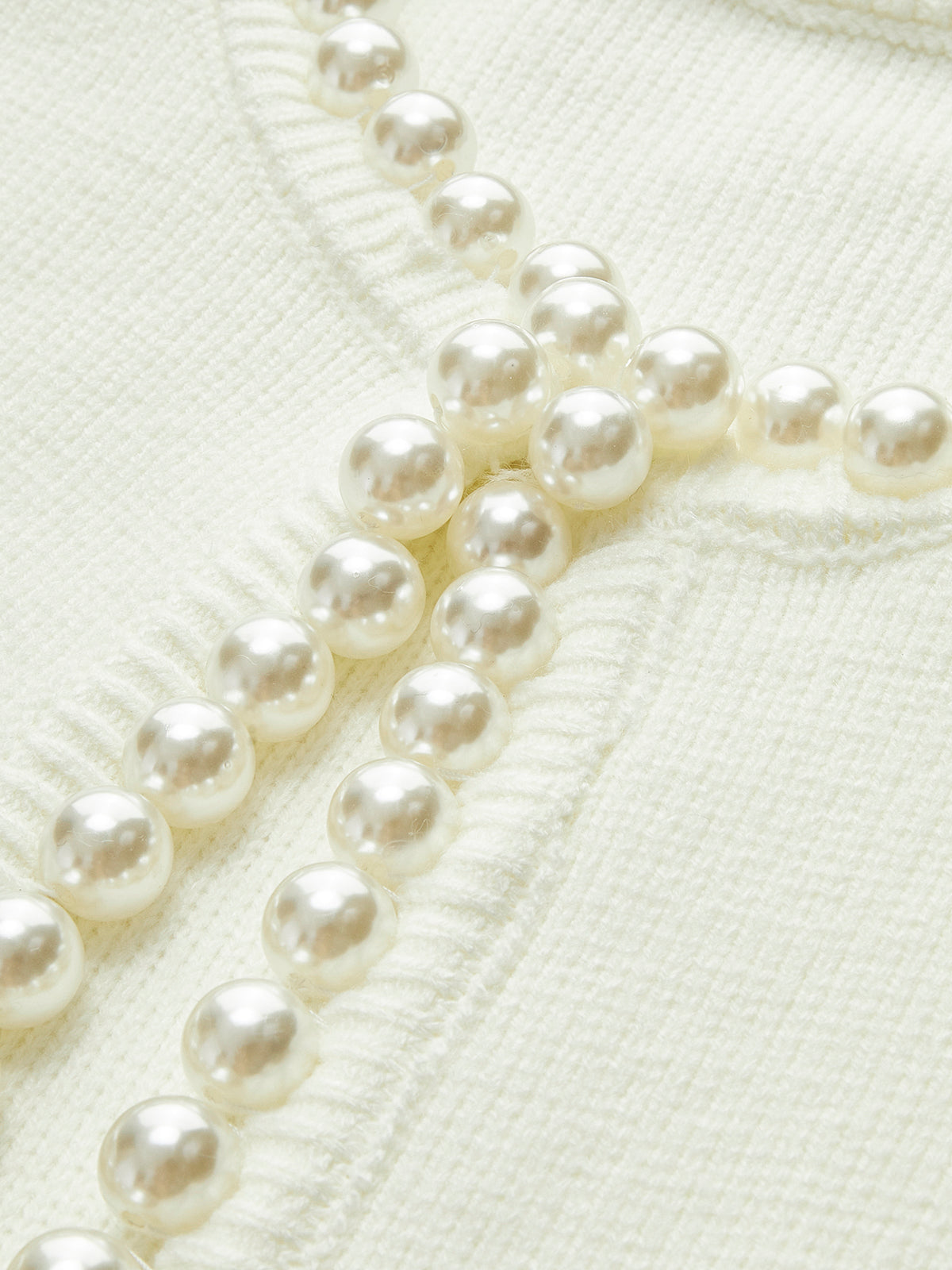 Cardigan Sibylle à Perles et Finitions Effilochées, vue 9