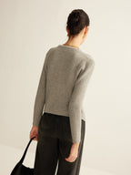 Cardigan Laure Fendu à Boutons, vue 4