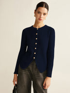 Cardigan Laure Fendu à Boutons, vue 8
