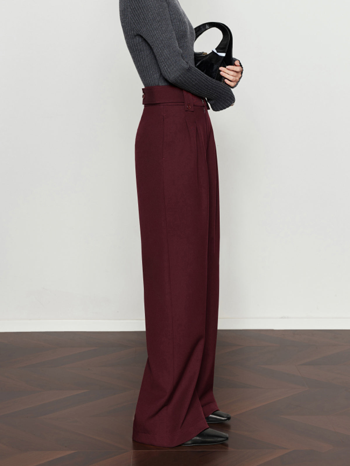Pantalon Large Victoire à Plis Vintage, vue 4