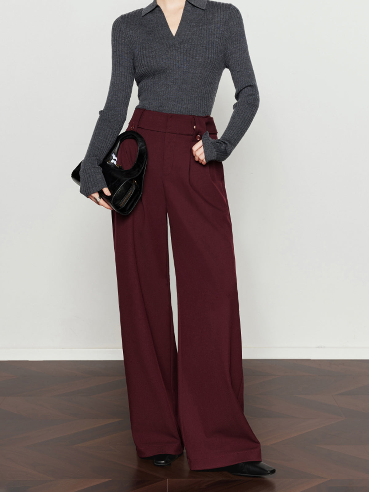 Pantalon Large Victoire à Plis Vintage, vue 5