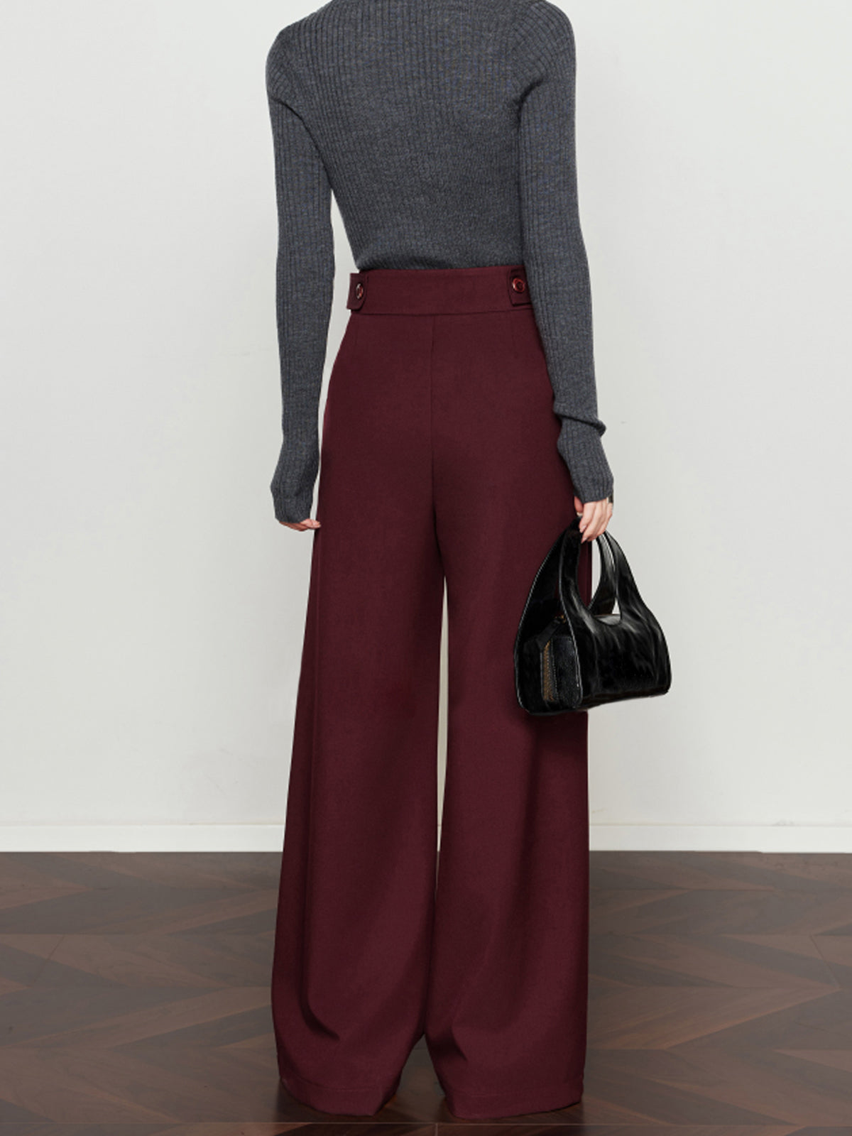 Pantalon Large Victoire à Plis Vintage, vue 3