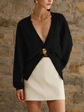 Cardigan Aurélie à Boutons Dorés, vue 6