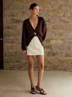 Cardigan Aurélie à Boutons Dorés, vue 3