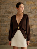 Cardigan Aurélie à Boutons Dorés, vue 1