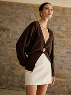 Cardigan Aurélie à Boutons Dorés, vue 4