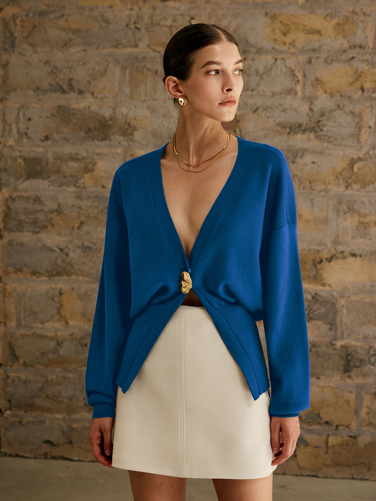Cardigan Aurélie à Boutons Dorés, vue 9