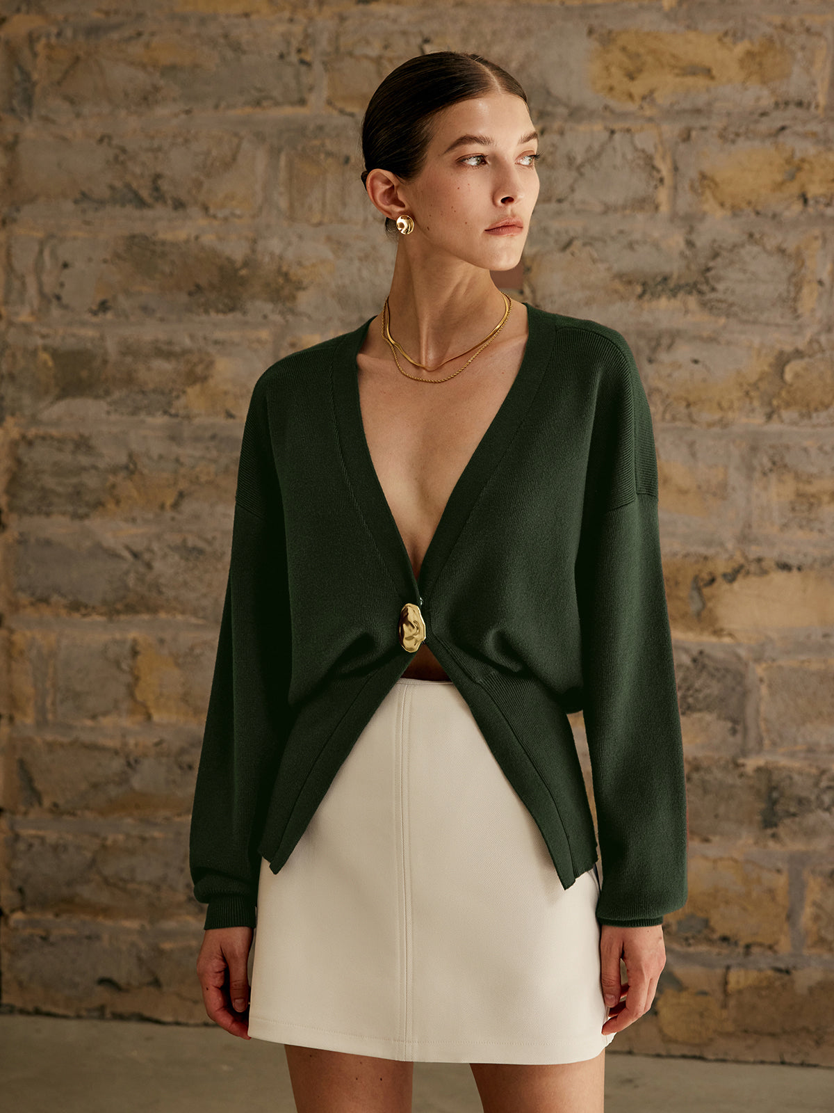 Cardigan Aurélie à Boutons Dorés, vue 10