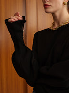Sweatshirt Cintré Sidonie à Manches Évasées, vue 5
