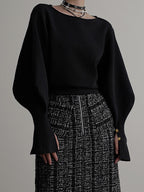 Sweatshirt Cintré Sidonie à Manches Évasées, vue 8