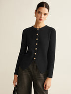 Cardigan Laure Fendu à Boutons, vue 14