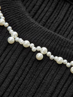 Top Maille Ariane à Volants et Perles, vue 7