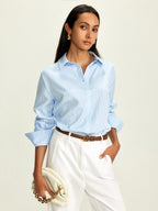 Chemise Rayée Marguerite à Revers, vue 3