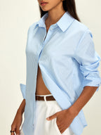 Chemise Rayée Marguerite à Revers, vue 4