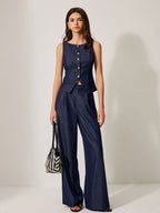 Pantalon Droit Judith à Poches, vue 1