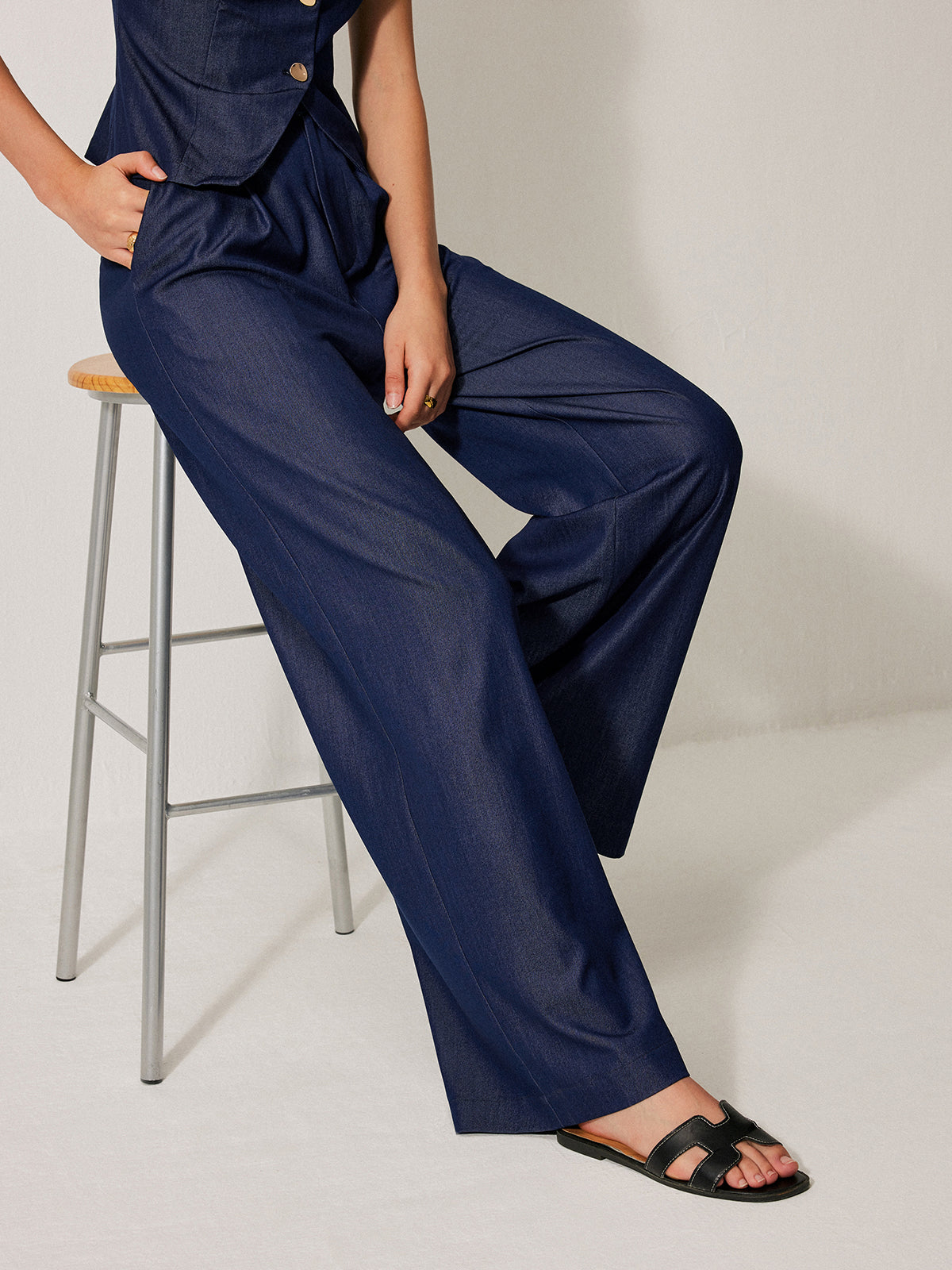 Pantalon Droit Judith à Poches, vue 4