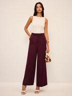 Pantalon Large Honorine à Rayures Tennis, vue 5