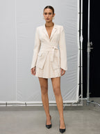 Blazer Ceinturé Clarisse à Taille Marquée, vue 1