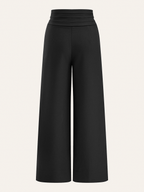 Pantalon Large Louise à Ceinture Plissée, vue 4