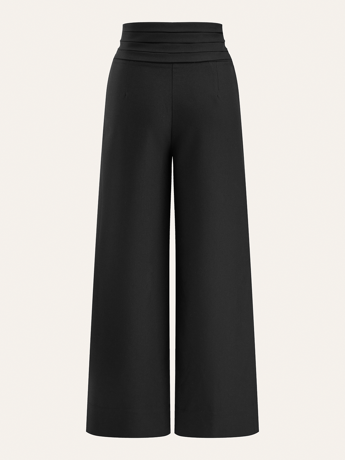 Pantalon Large Louise à Ceinture Plissée, vue 4