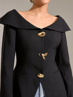 Blazer Colette Épaules Dénudées à Grand Revers, vue 4