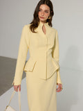 Blazer Péplum Anaïs à Encolure Goutte, vue 1