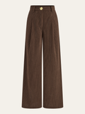 Pantalon Large Félicie en Velours Côtelé, vue 1