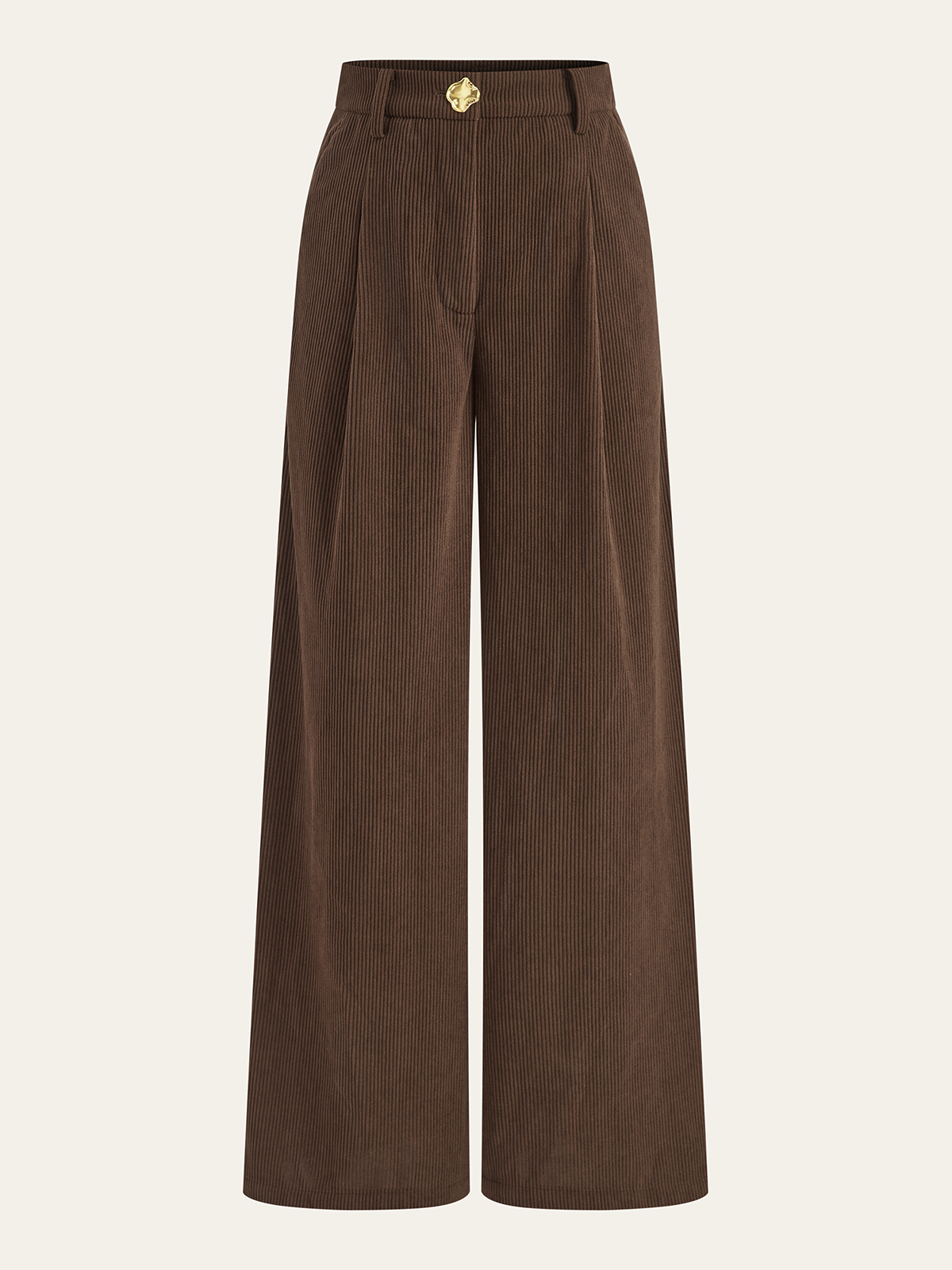 Pantalon Large Félicie en Velours Côtelé, vue 1