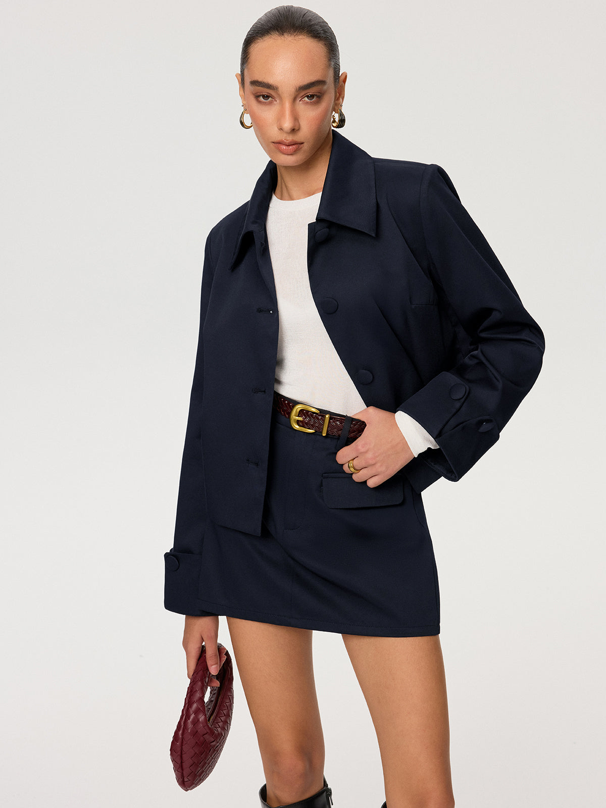 Veste Courte Garance en Coton Mélangé, vue 3