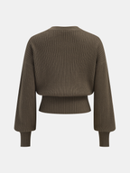 Cardigan Côtelé Philippine à Boutons Dorés, vue 3