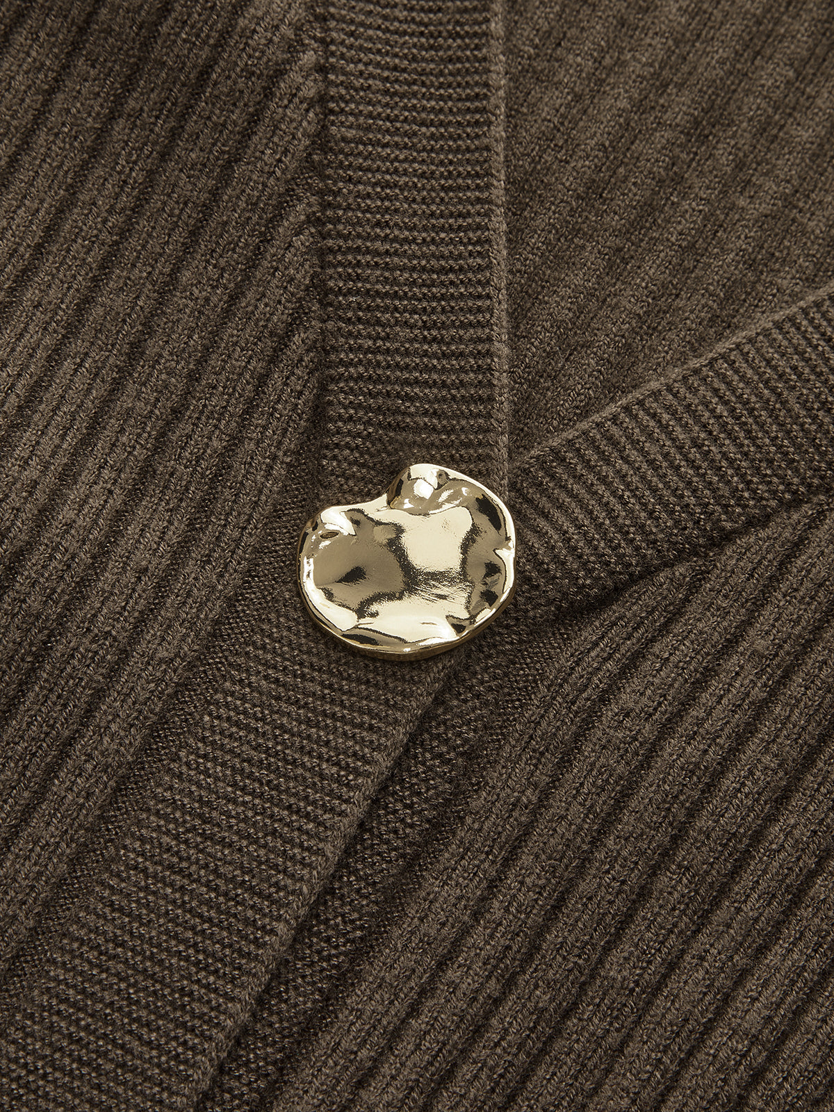 Cardigan Côtelé Philippine à Boutons Dorés, vue 4