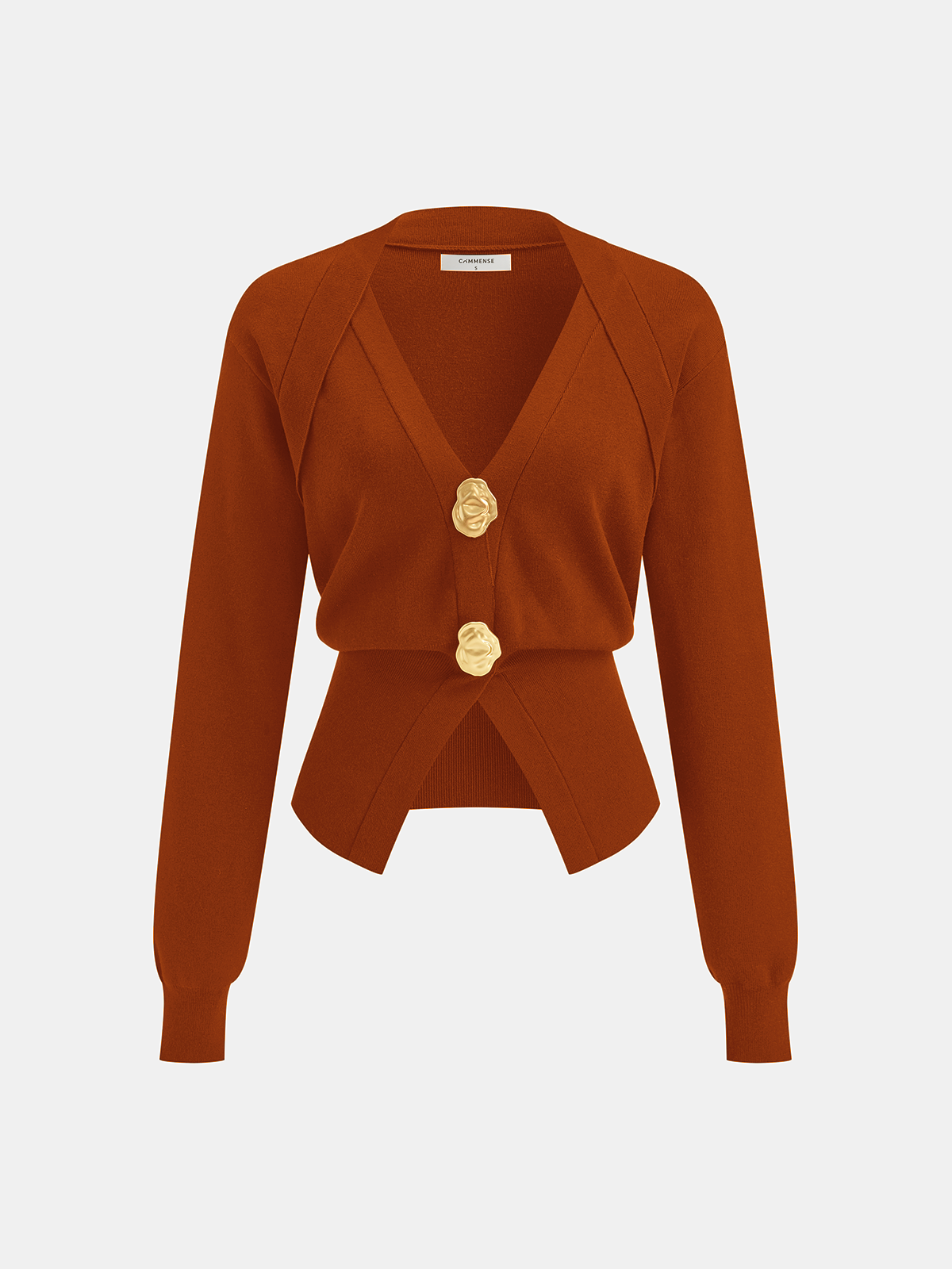 Cardigan Émilie en Laine Mélangée à Boutons Dorés, vue 13