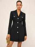 Robe Blazer Madeleine à Col Tailleur, vue 1