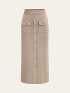 Ensemble Maille Aurore Cardigan et Jupe Midi, vue 5