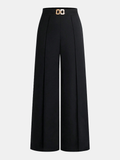 Pantalon Taille Haute Capucine à Maillons Dorés, vue 1