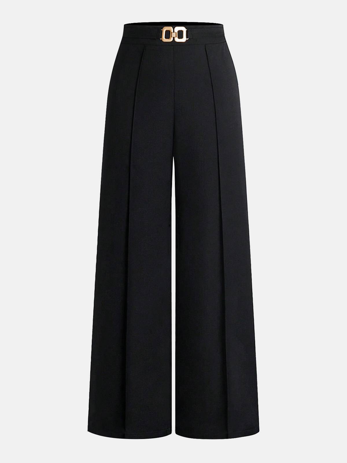 Pantalon Taille Haute Capucine à Maillons Dorés, vue 1