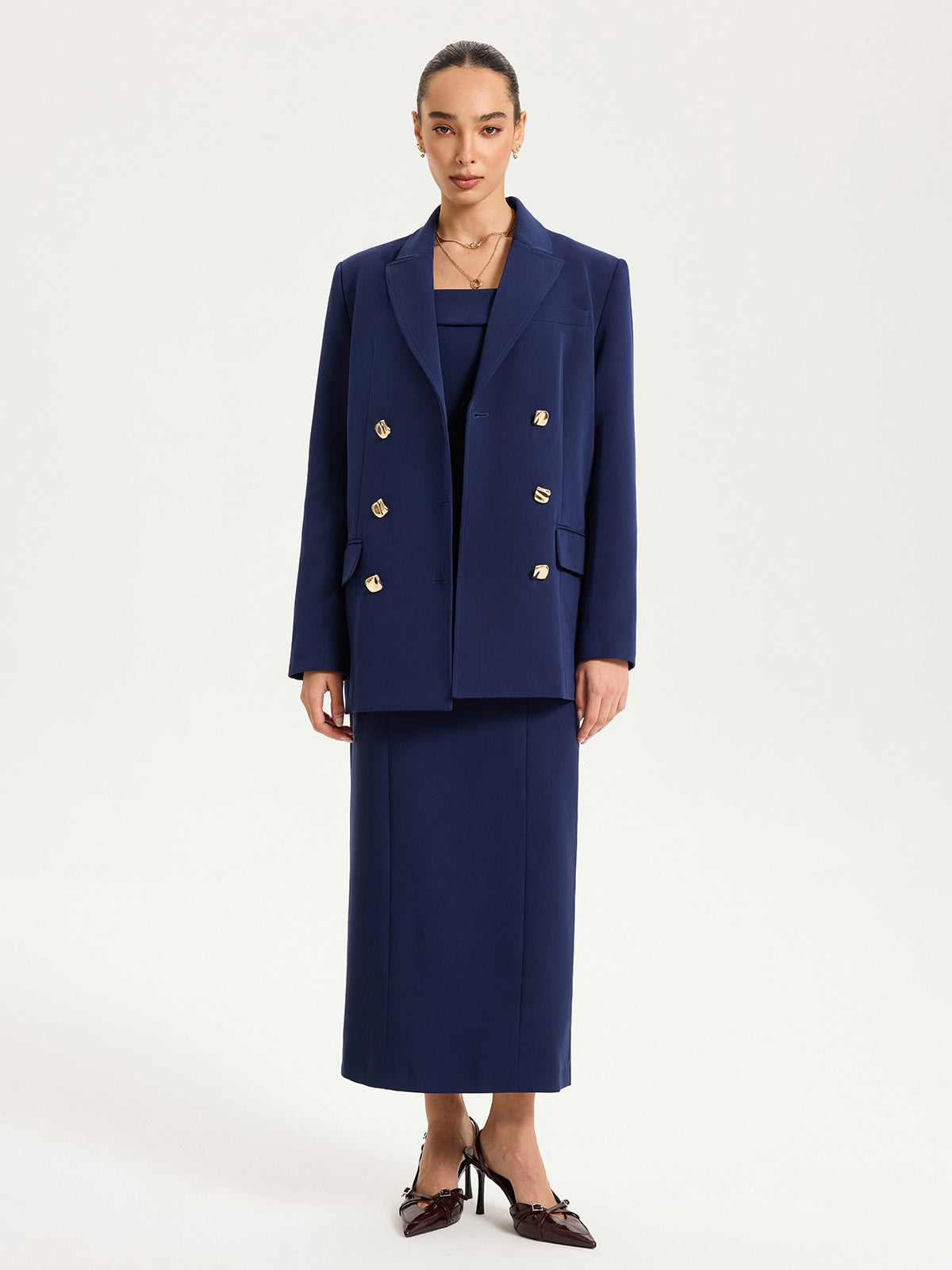Blazer Oversize Amandine à Double Boutonnage, vue 5