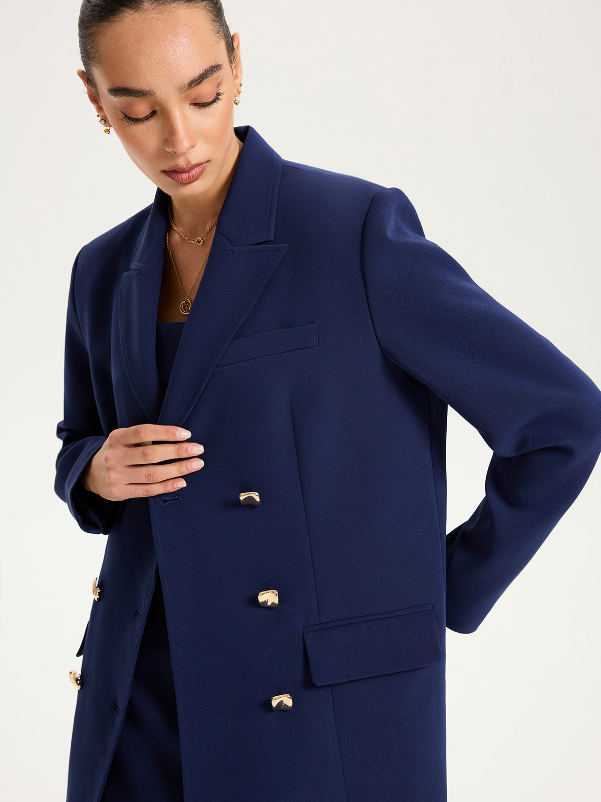 Blazer Oversize Amandine à Double Boutonnage, vue 3