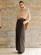 Pantalon Large Eulalie à Taille Haute, vue 1