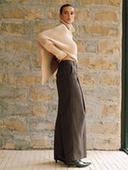 Pantalon Large Eulalie à Taille Haute, vue 6