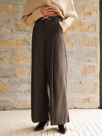 Pantalon Large Eulalie à Taille Haute, vue 3